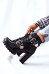 Boots Black With Buckle Flaris