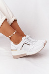 Leather Wedge Sneakers S.Barski White