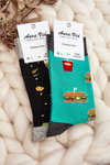 Men's Socks Hamburger Green