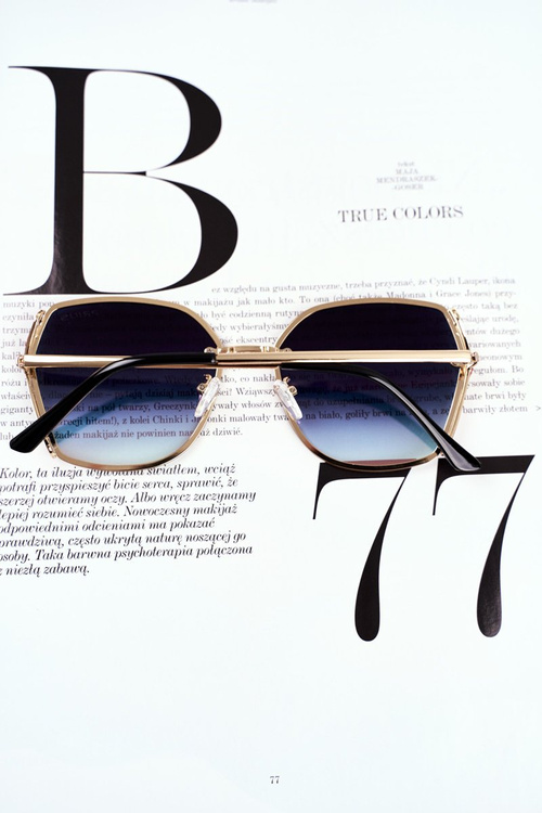 Women's Sunglasses Prius PRE-38 Gold Pink Mirror Glitter