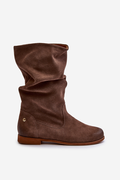 Women's Suede Boots Maciejka 05057-14 Brown