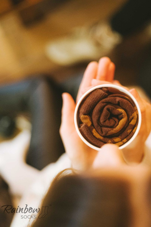 Rainbow Socks American coffee 1 Pair