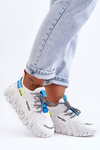 Sneakersy Wsuwane Modne Białe Evolution NB597