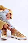 Women's Low Platform Sneakers Lee Cooper LCW-23-44-1655L Beige
