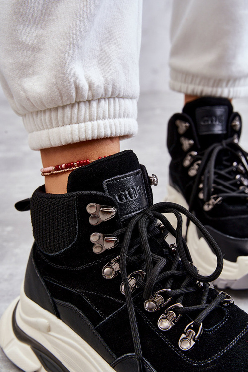 Women's High Sport Shoes GOE KK2N4098 Black