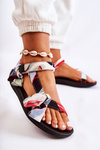 Women's Sandals With Velcro Red Caprisa