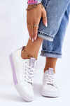 Women's Sneakers Classic White-purple Ville