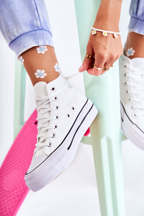 Classic High-top Sneakers White Volterro