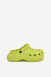 Ladies Foam Slippers Lime Elisra