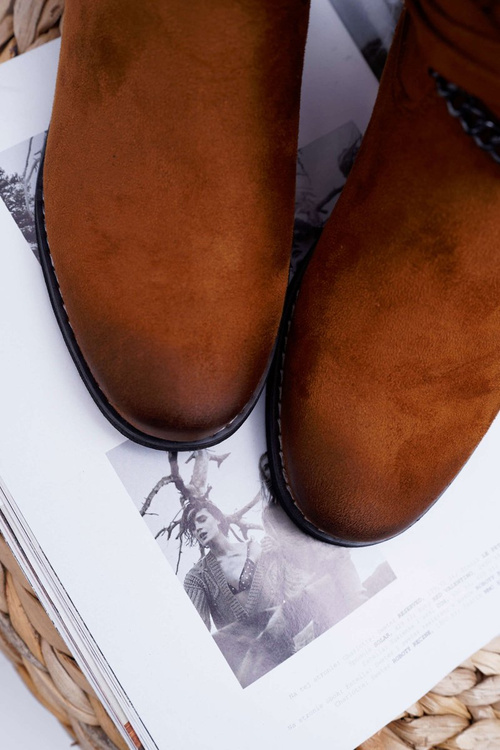 Women's Suede Boots Hidden Anchor Camel Mirley