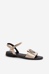 Women's Sandals With Decoration S.Barski KV27-045 Gold