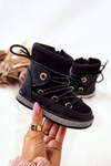 Children's Snowboots with Zircons Black Wellma