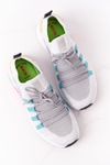 Buty Sportowe Memory Foam Big Star Biało-Szare HH274531 