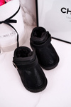 Children's Snow Boots With Fur Black Dreamy