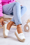 Classic Espadrilles On The Platform White Julianne