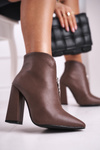 Women's Boots On High Heel Khaki Save Me