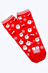 Women's Christmas Socks With Santa Clauses COSAS Red