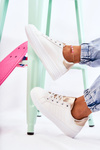 Buty Damskie Sportowe Wiązane Białe Samanta