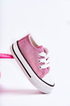 Children's Sneakers Tied Pink Wella