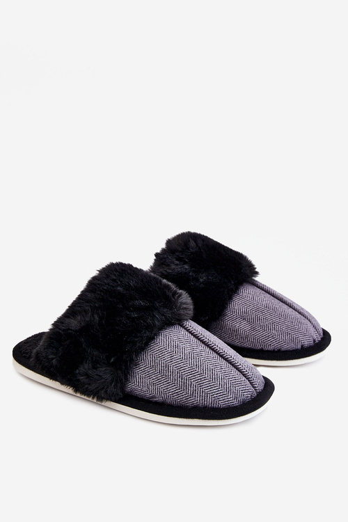 Men's Warm Slippers Black Marcus