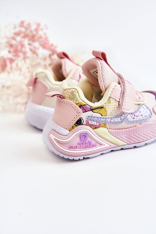 Children's Light Sport Shoes Pink Snoopy