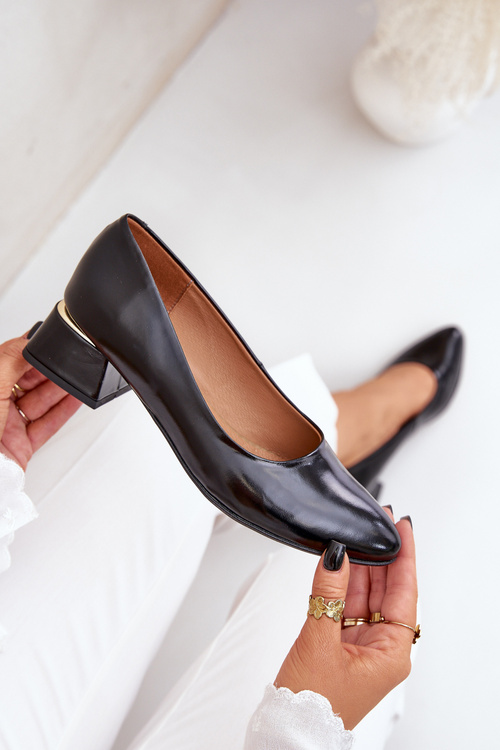 Leather Heels Lewski 3118 Black