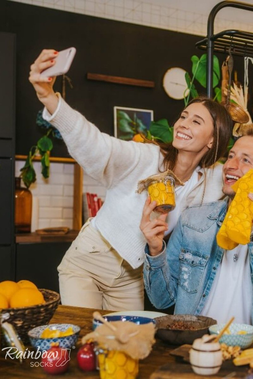 Rainbow Socks Honey In A Jar 2 Pairs