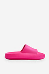 Fashion Foam Slippers On Chunky Platform Fuchsia Linnea