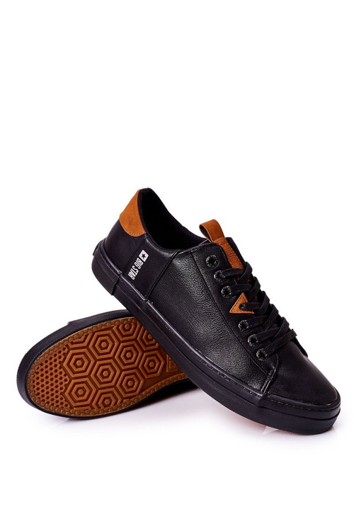Men's Leather Sneakers Big Star GG174026 Black