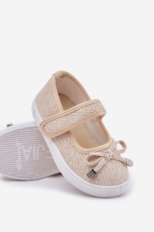 Children's Ballerinas With Bow Golden Amirinas