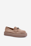 Womens Moccasins On Platform Beige Erithine
