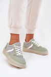 Low Women's Sneakers On Platform Green Telmira