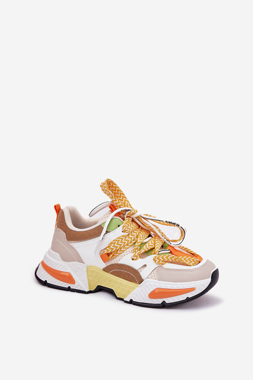 Buty sportowe Sneakersy Z Podwójnym Sznurowaniem Damskie Multikolor Efobell