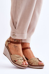 Women's Wedge Sandals Beige Daphne