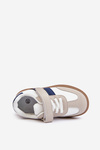 Children's Velcro Sneakers White-Blue Tromella