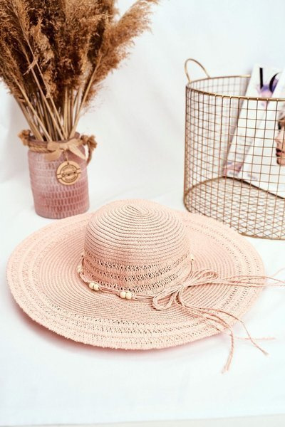 Women's Straw Hat Pink Universal Size