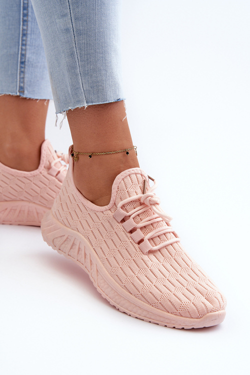 Women's Lightweight Fabric Sports Shoes Pink