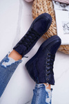 Women's Sneakers Hidden Anchor Navy Blue Ferrer