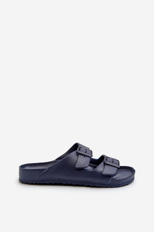 Men's Lightweight Foam Sandals with Buckles Navy Avatara