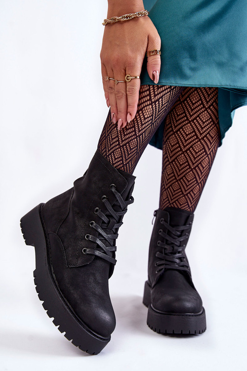 Women's Boots On the Platform Black Randi