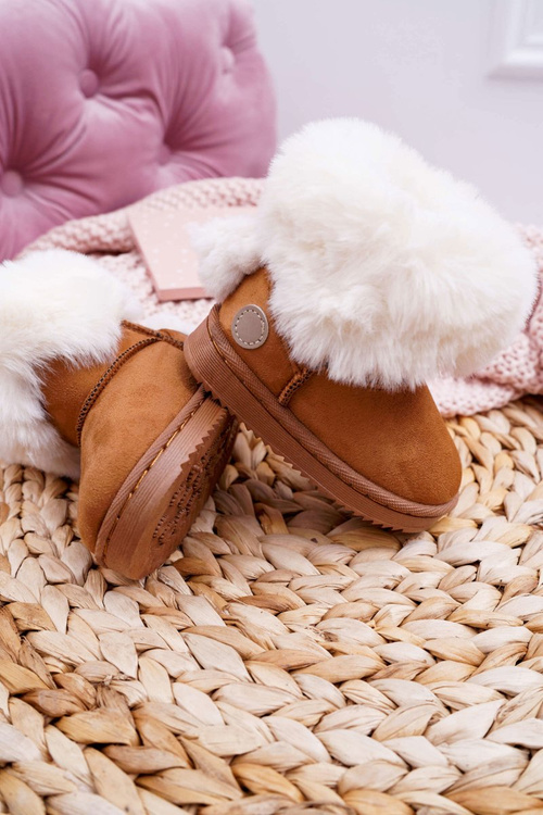 Kids' Boots Snow Boots With Fur Camel Kiks