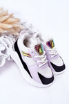 Dziecięce Sportowe Buty Sneakersy Czarno-Fioletowe Game Time