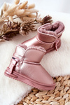 Children's Snow Boots Pink Frosty