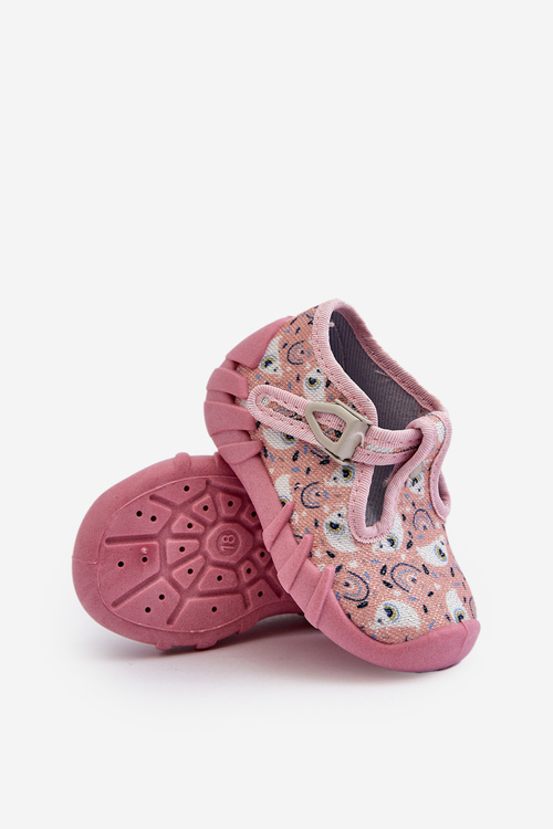 Comfortable children's slippers BEFADO 110N491 Pink