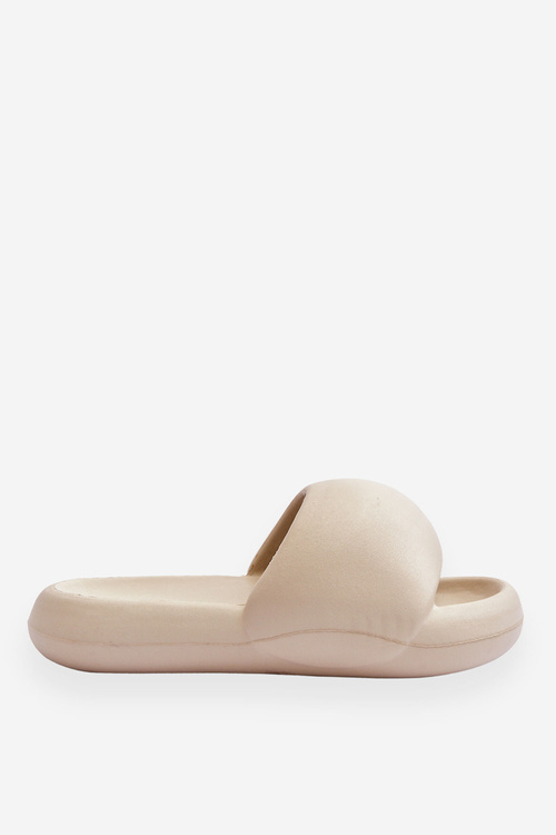 Women's Lightweight Foam Platform Slippers Beige Milton
