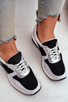Leather Sneakers On Anchor White-Black Nicole 2468