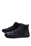 Men's Sneakers Leather Shoes GOE Black GG1N3019