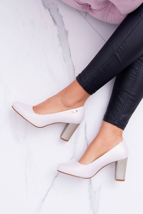 Women's Sergio Leone PB130 Beige Pearl Amber pumps