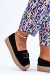 Women's Classic Platform Espadrilles Black Maurine