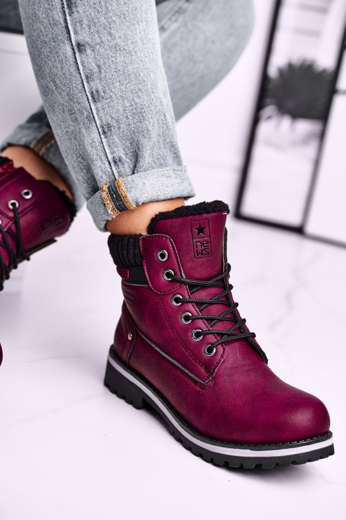 Women’s Flat Hiking Boots Bordeaux Grunders